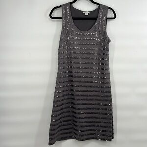 Garnet Hill gray sequin dress size XS